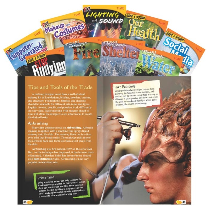 Teacher Created Materials TIME Science, Grades 6 to 8, 9-Book Set