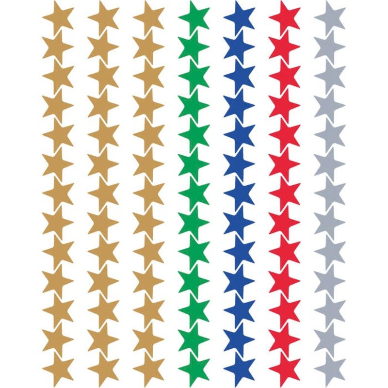 Teacher Created Resource Assorted Foil Stars Stickers Value Pack