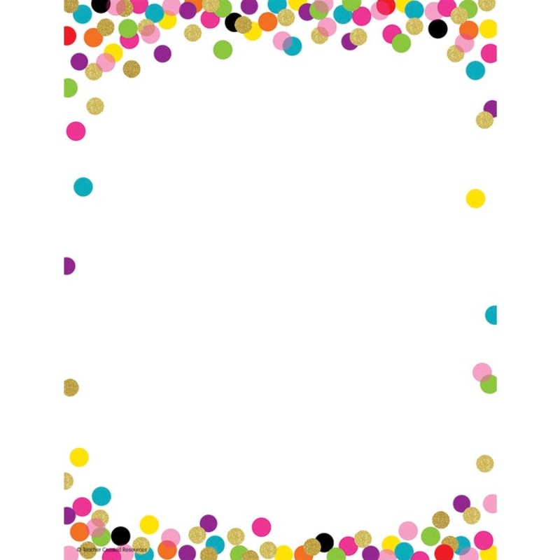 Teacher Created Resources Confetti Computer Paper