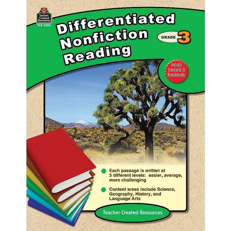 Teacher Created Resources Differentiated Nonfiction Reading Grade 3