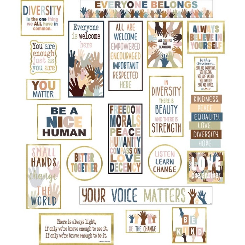 Teacher Created Resources Everyone is Welcome Diversity Mini Bulletin Board