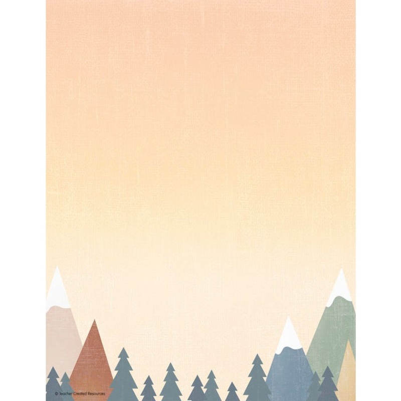 Teacher Created Resources Moving Mountains Computer Paper, 8-1/2 x 11 Inches, 50 Sheets