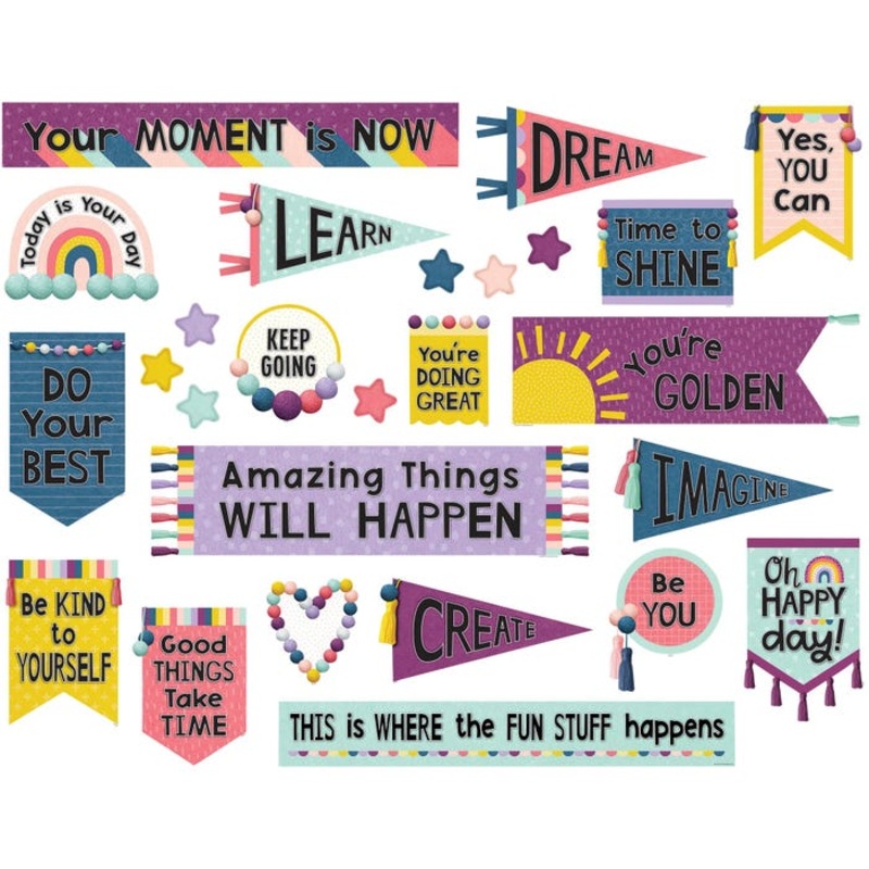 Teacher Created Resources Oh Happy Day Positive Mini Bulletin Board Set