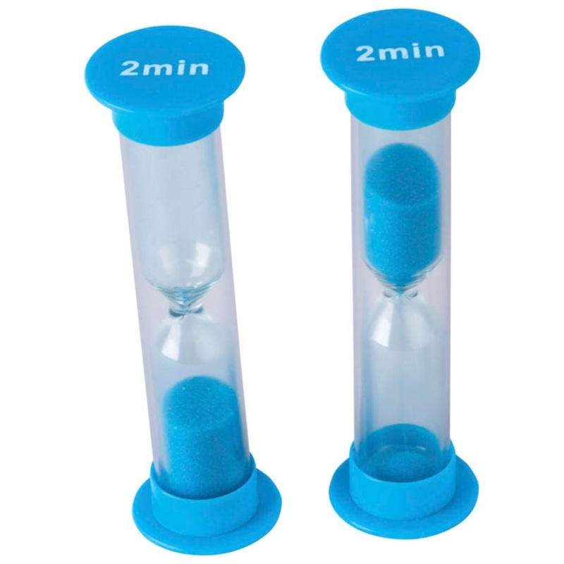 Teacher Created Resources Small Sand Timers, 2 Minutes, Pack of 4