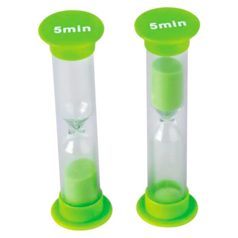Teacher Created Resources Small Sand Timers, 5 Minute, Pack of 4