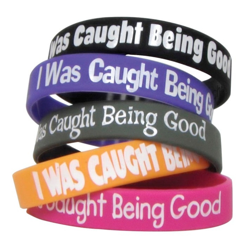 Teacher Created Resources Wristbands, I Was Caught Being Good, Pack of 10