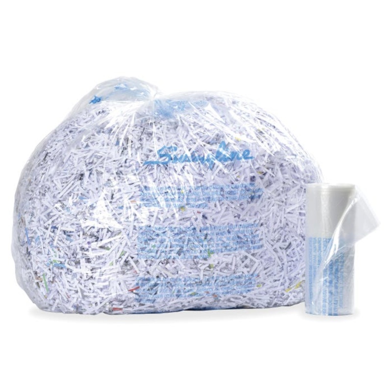 Swingline Shredder Bag, 8 gal, Plastic, for Use with GBC Style+ Cross-Cut Personal Shredder, Pack of 100