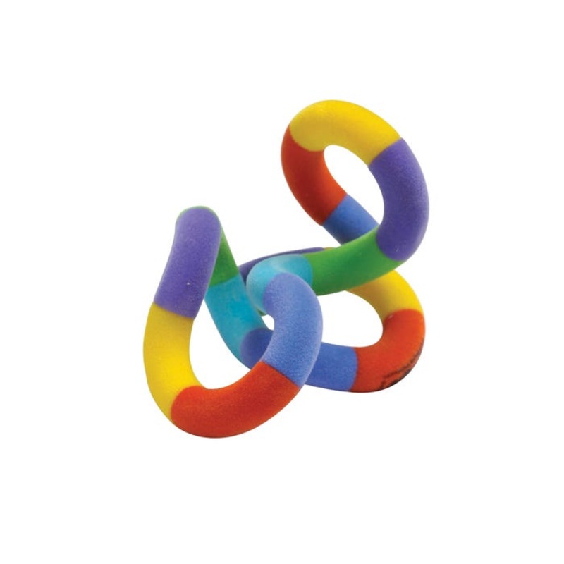 Tangle Jr. Fuzzies Fidget Toy, 2-1/4 x 1-3/4 x 2-1/4 Inches, Multicolor