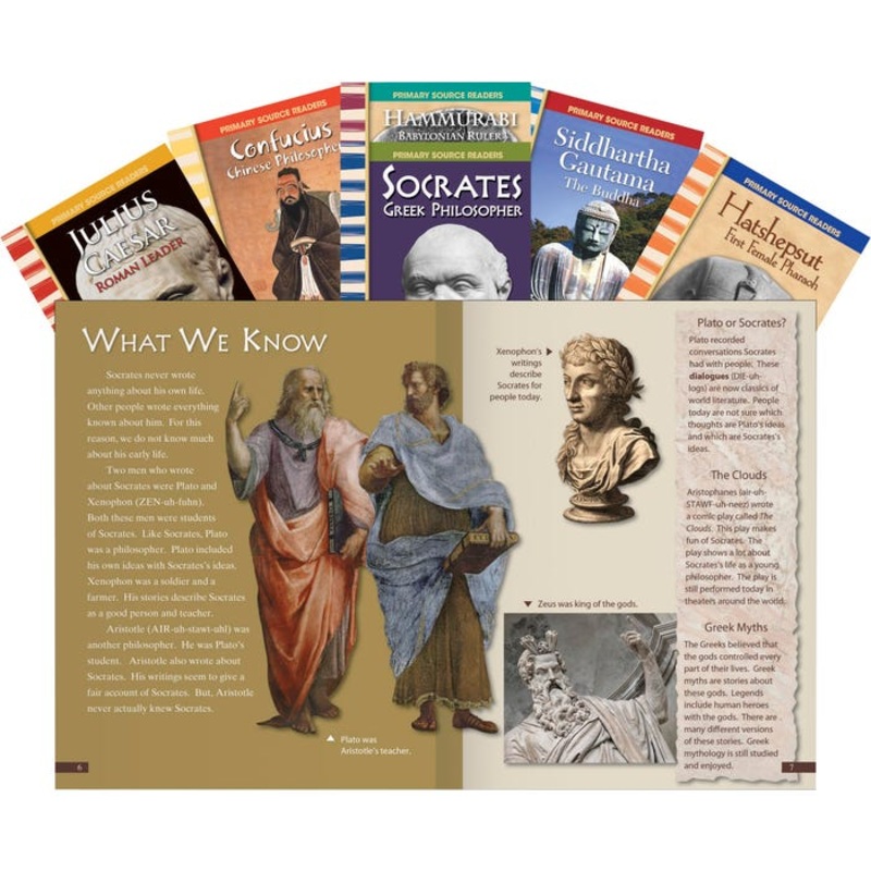 Teacher Created Materials Ancient Leaders, Grades 4 to 8, Set of 6