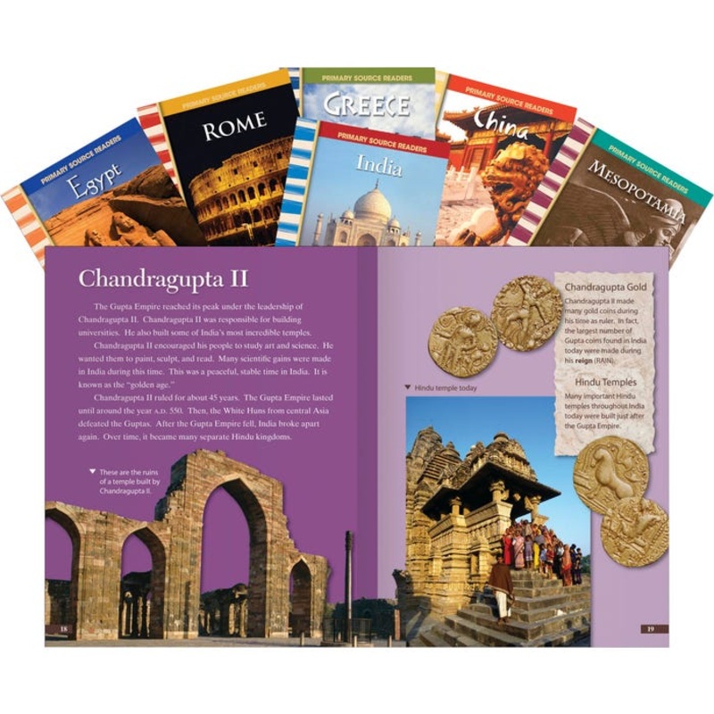 Teacher Created Materials First Civilizations, Grades 4 to 8, Set of 6