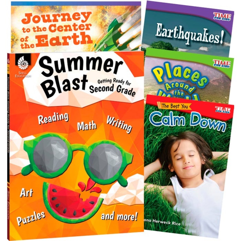Teacher Created Materials Learn-at-Home Summer Reading Bundle, Grade 2, Set of 5