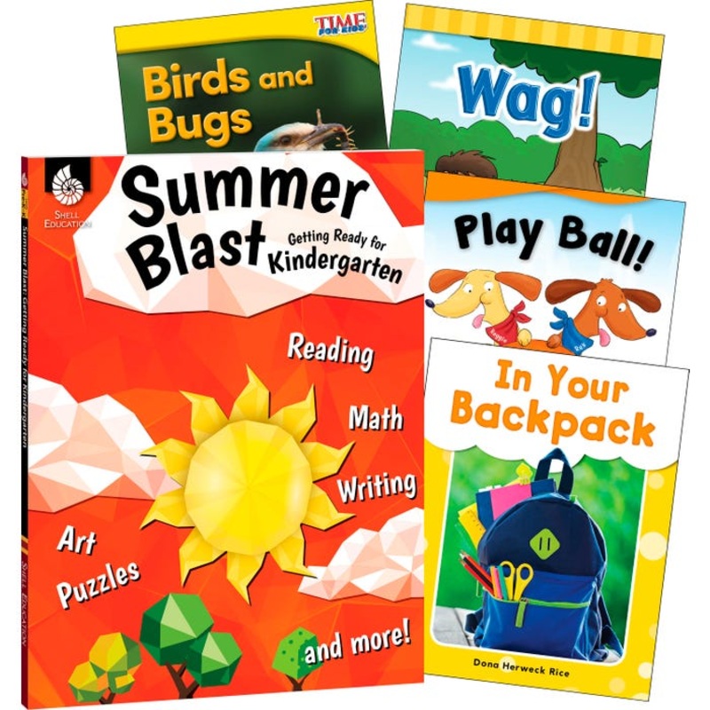 Teacher Created Materials Learn-at-Home Summer Reading Bundle, Grade K, Set of 5