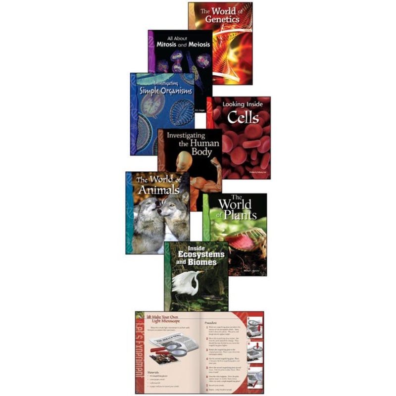 Teacher Created Materials Life Science Set, Grades 6 to 8, Set of 8