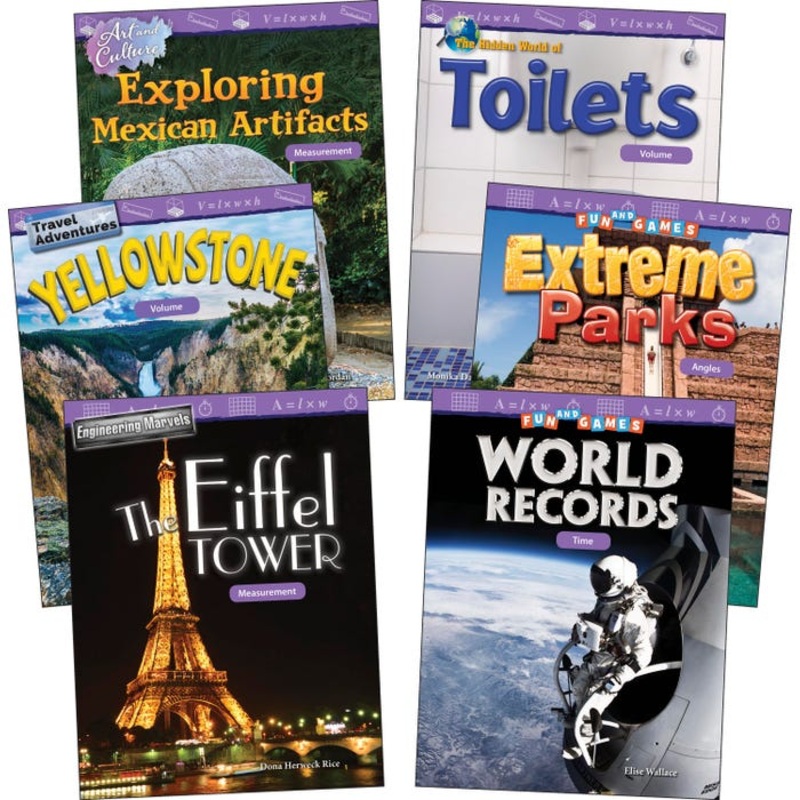 Teacher Created Materials Measurement and Data, Grades 4 to 5, Set of 6