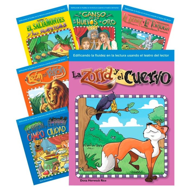 Teacher Created Materials Reader's Theater: Fables Spanish Set, Grades 1 to 3, Set of 8