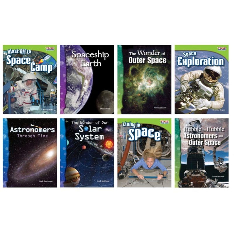 Teacher Created Materials Space Exploration Set, Grades 3 to 5, Set of 8