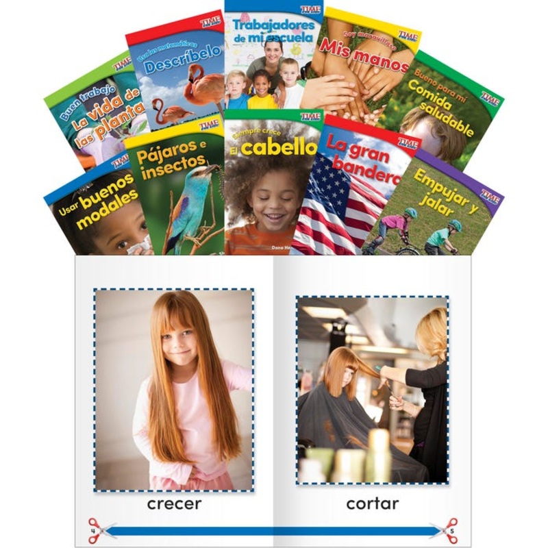 Teacher Created Materials TIME FOR KIDS Informational Text Readers Set 1, Grade K, Set of 10, Spanish