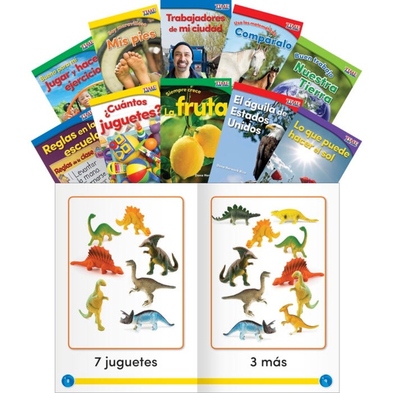Teacher Created Materials TIME FOR KIDS Informational Text Readers Set 2, Grade K, Set of 10, Spanish