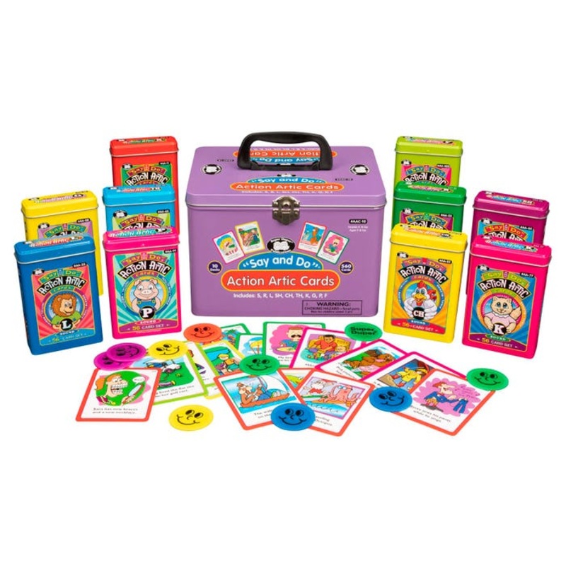 Super Duper Say and Do Action Articulation Cards Combo, 10 Decks
