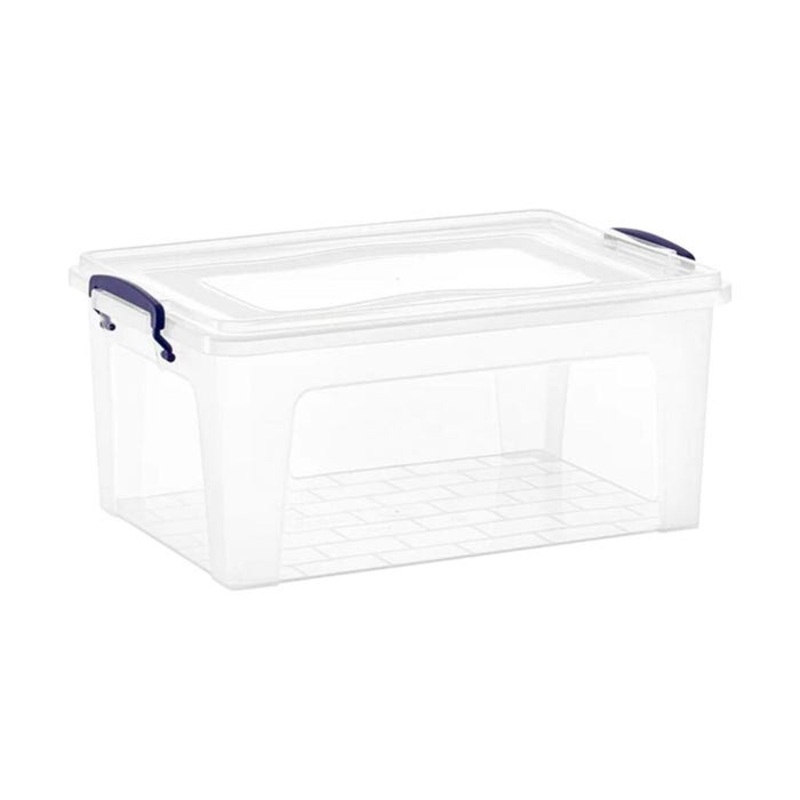Superio Brand Deep Plastic Storage Bin, 16 Quart, Clear
