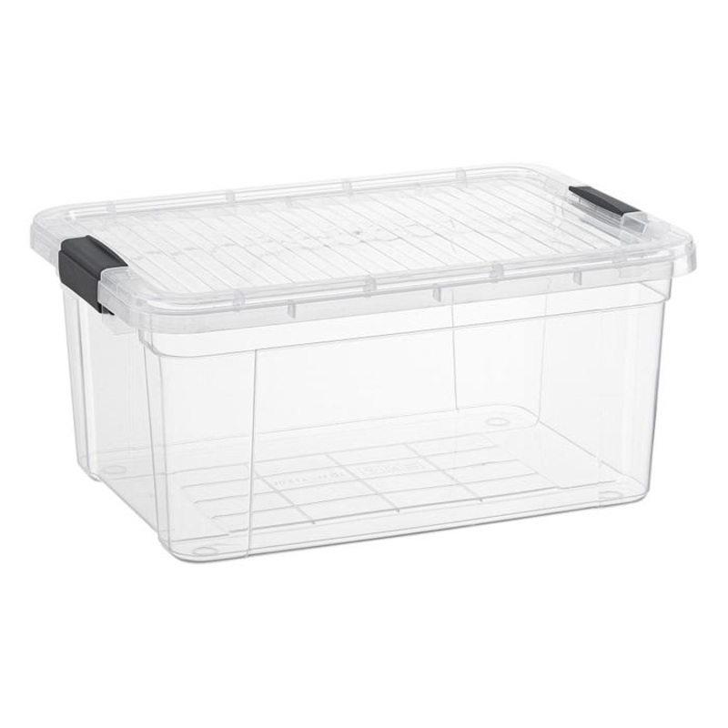 Superio Brand Plastic Storage Container, Deep, 1.85 Quart, 1.75 Liter, Clear