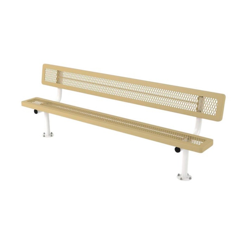 Superior Site Standard Regal Bench with Back, Surface Mount
