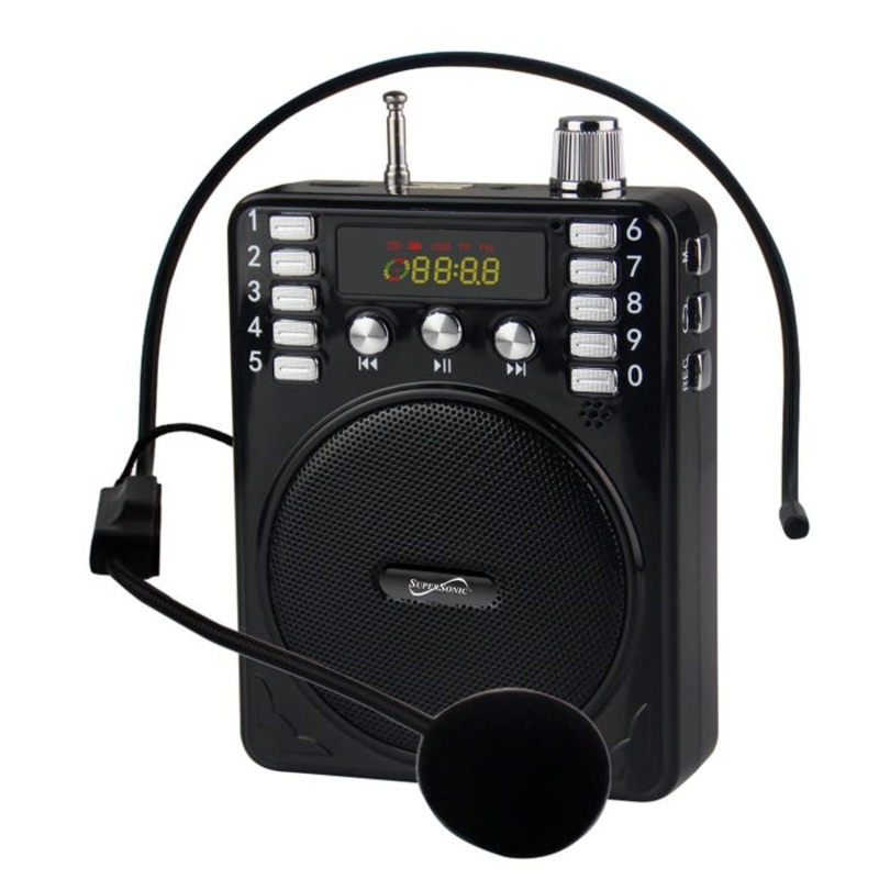 SuperSonic Bluetooth Portable PA System, Black