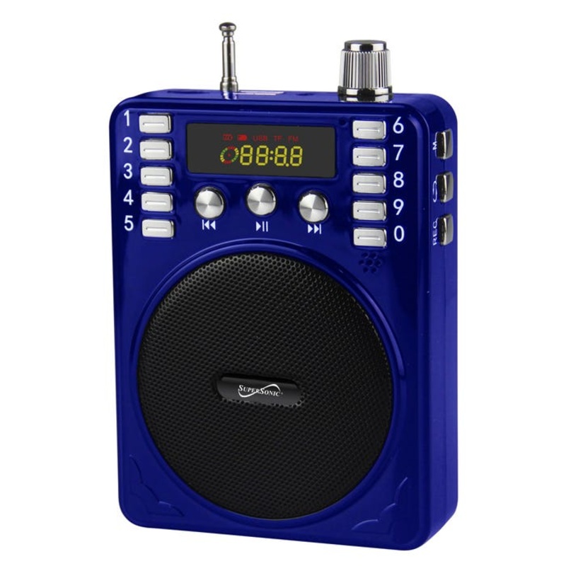 SuperSonic Bluetooth Portable PA System, Blue