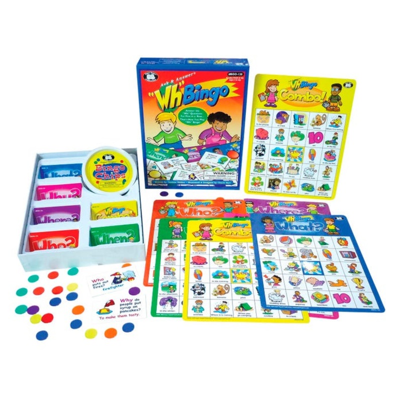 Ask & Answer “WH” Bingo Game