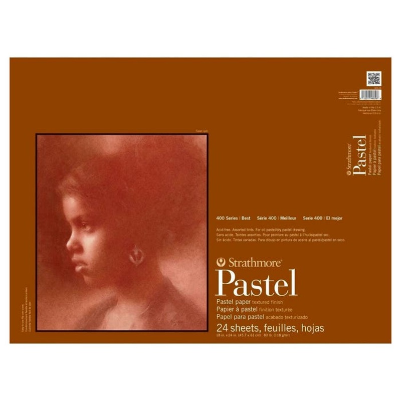 Strathmore 400 Series Pastel Pad, 18 x 24 Inches, 80 lb, 24 Sheets