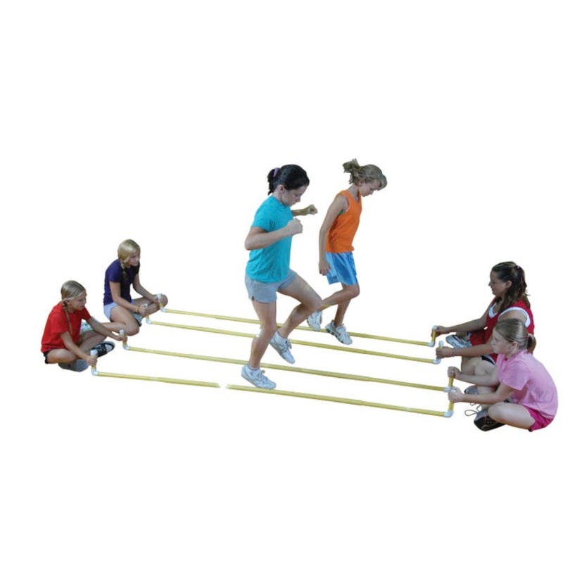 Striker Sports Adjustable Tinikling Poles with Handles, Pair