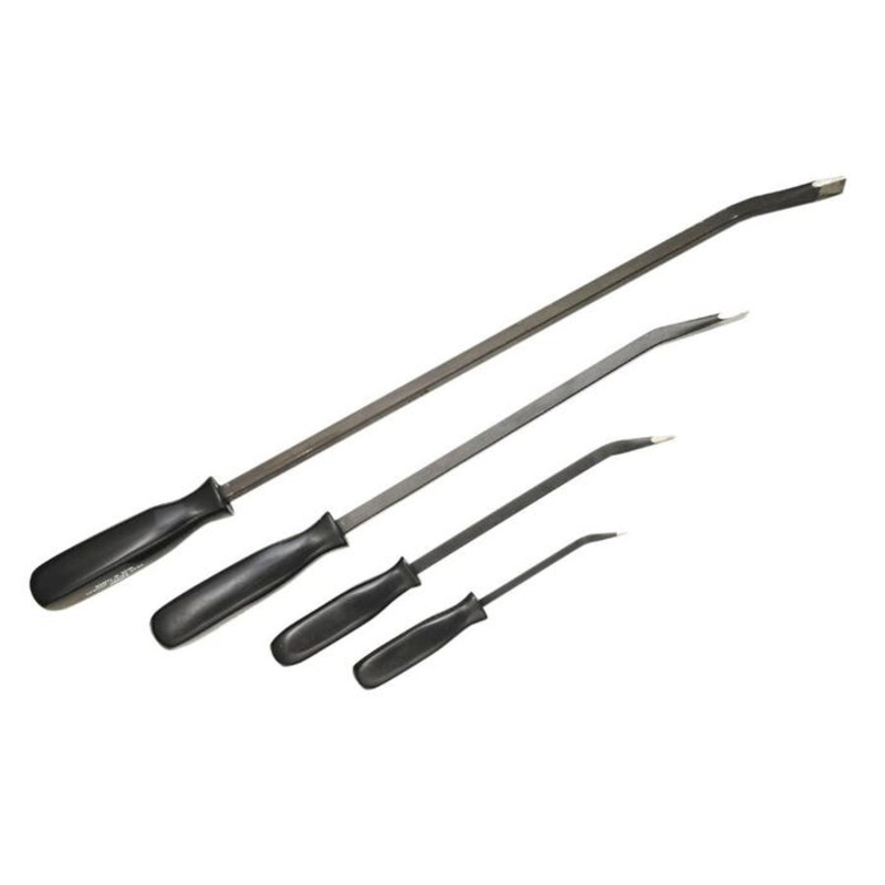 Sunex Intl 4-Piece Professional Pry Bar Set with Handles, Alloy Steel, Set of 4