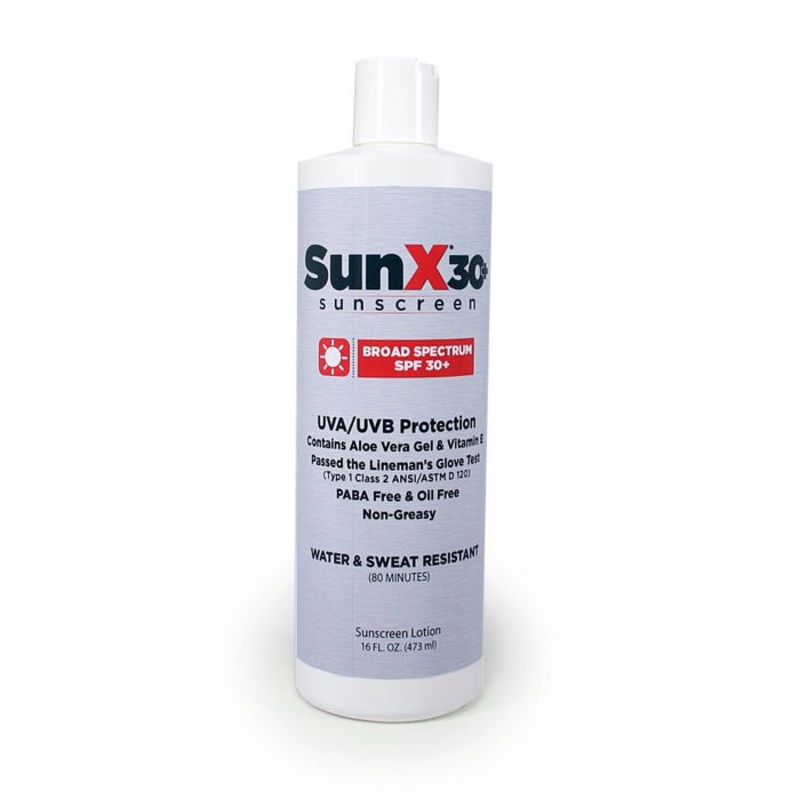 SunX 30+ Broad Spectrum Sunscreen- 16 oz Flip Top