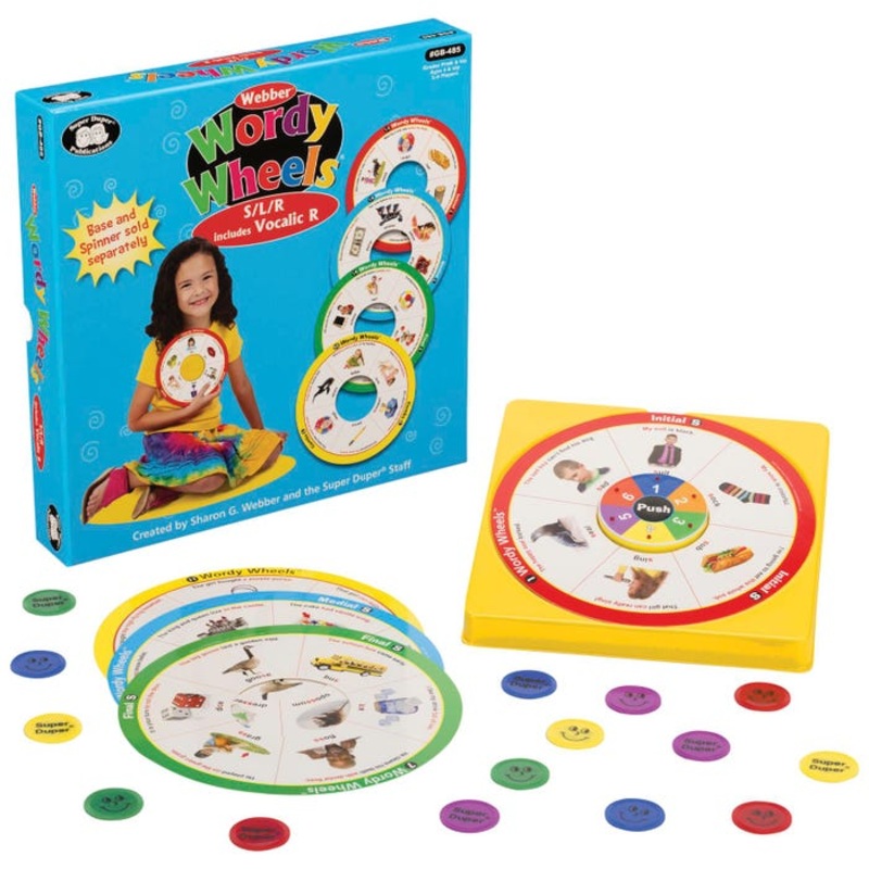 Super Duper Wordy Wheels Electronic Spinner Game for Articulation