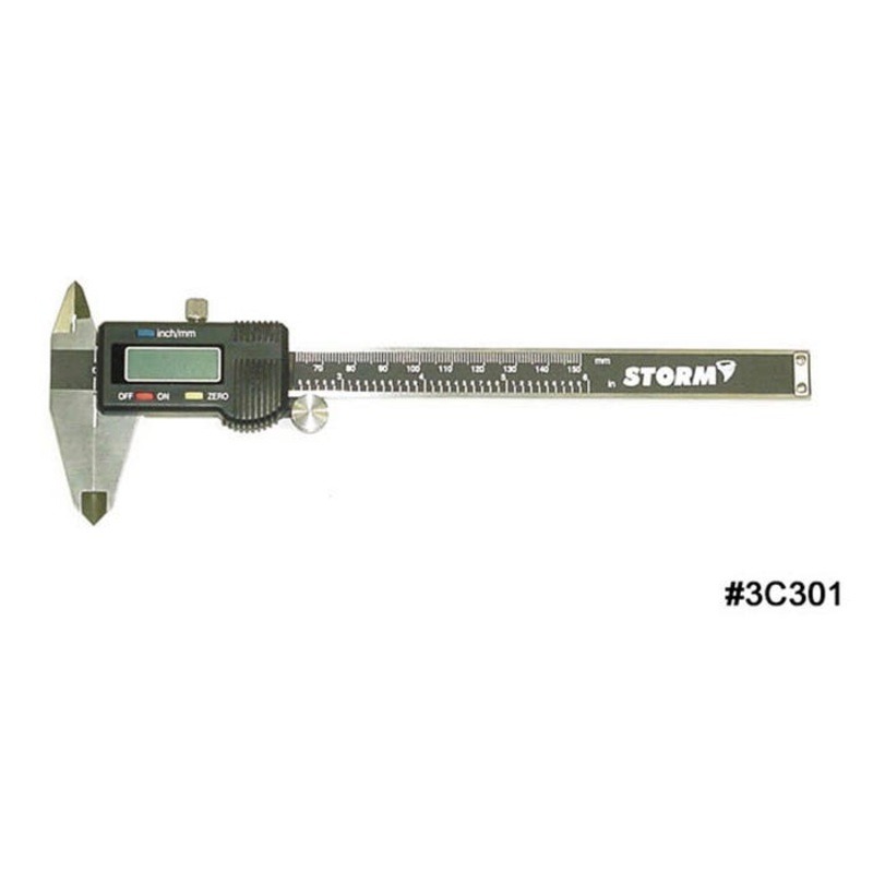 Central Storm Electronic Digital Caliper, 0 – 6 in, Stainless Steel