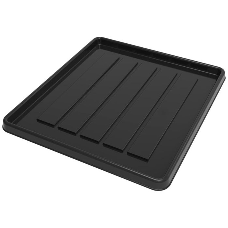 Storex School Locker/Office Cubicle Boot Tray, 12-3/8 x 11 x 4/5 Inches, Black, Pack of 18