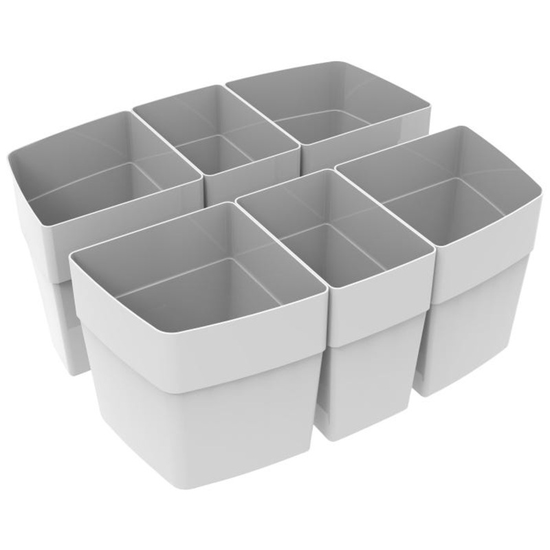 Storex Sorting Cups for Storex Large Caddy, Gray, Pack of 36