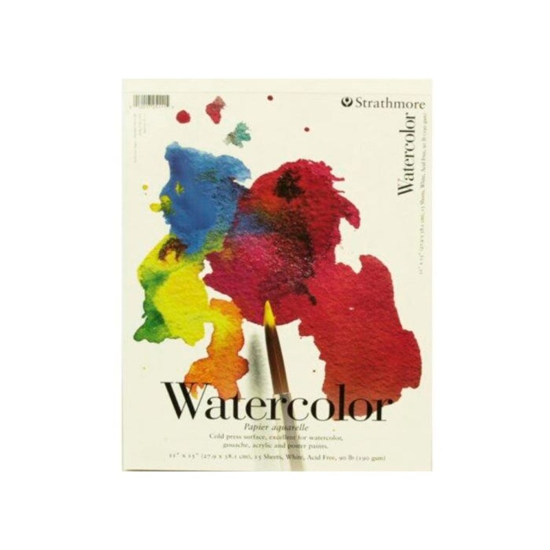 Strathmore 200 Series Watercolor Pad, 11 x 15 Inches, 90 lb, 15 Sheets