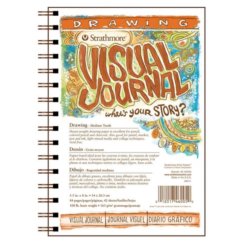 Strathmore Visual Drawing Pad, 5-1/2 x 8 Inches, 100 lb, 42 Sheets