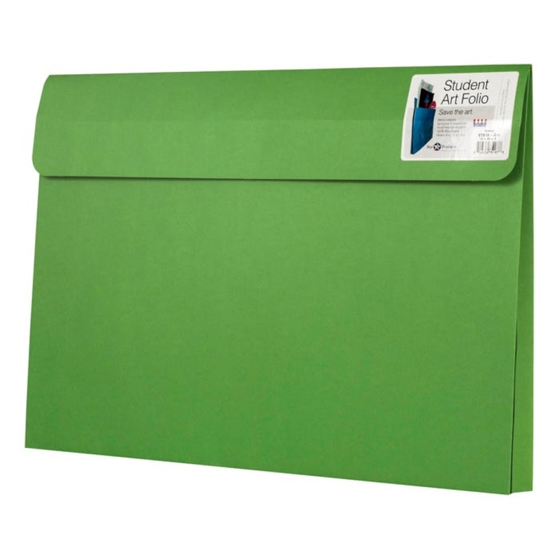 Star Products Student Art Folio, 14 x 20 x 2 Inches, Green, Pack of 25