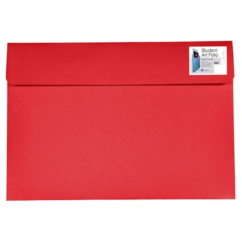Star Products Student Art Folio, 14 x 20 x 2 Inches, Red, Pack of 25