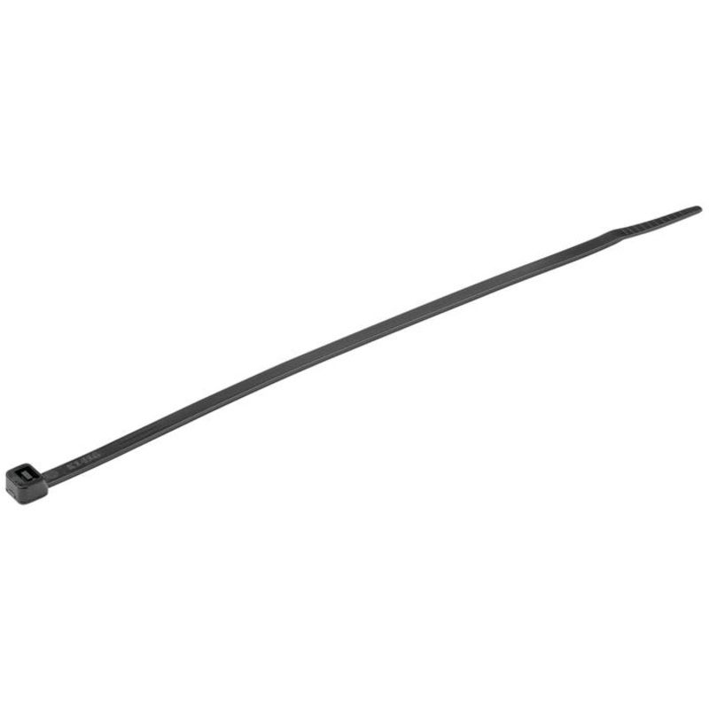 StarTech 8 Inch Cable Zip Ties with Curved Tip, 1000 Pack, Black