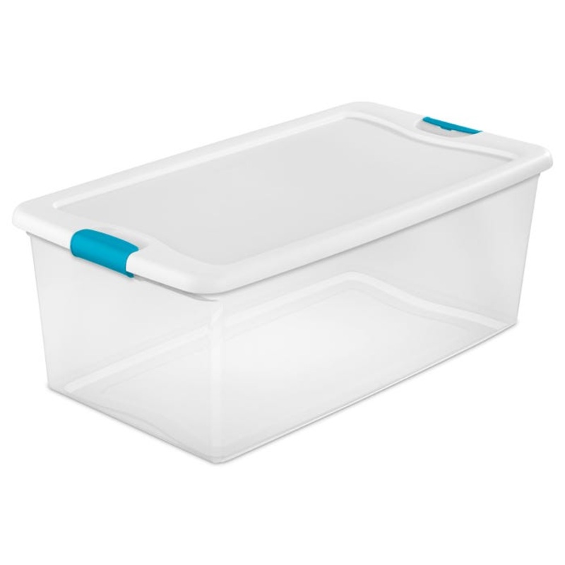 Sterilite Plastic Storage Box, 106 Quarts