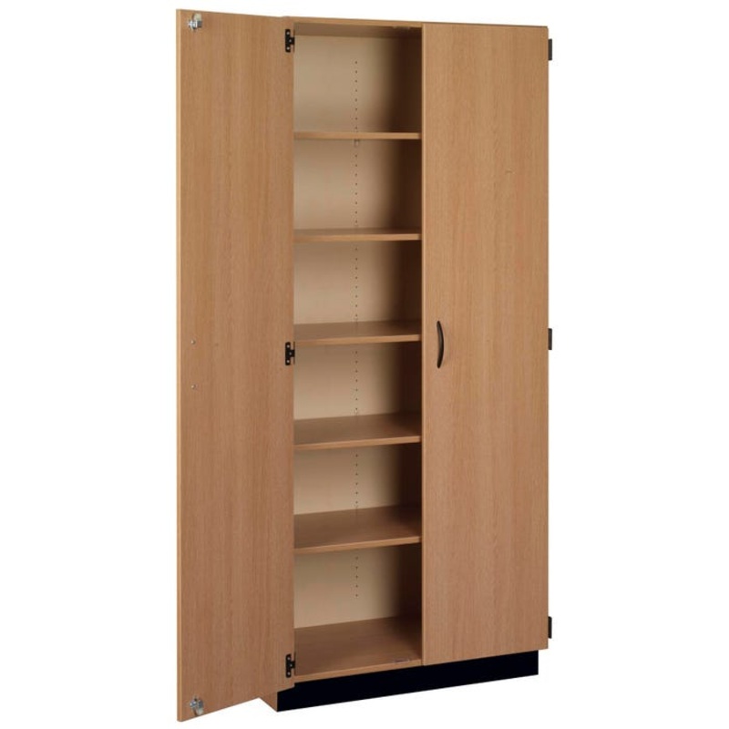 Stevens I.D. Systems 6 Shelf Cabinet with Locking Double Doors, 36 x 23 x 84 Inches