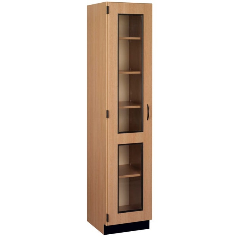 Stevens I.D. Systems 6 Shelf Display Cabinet, Left Hinge Locking Door, 18 x 23 x 84 Inches