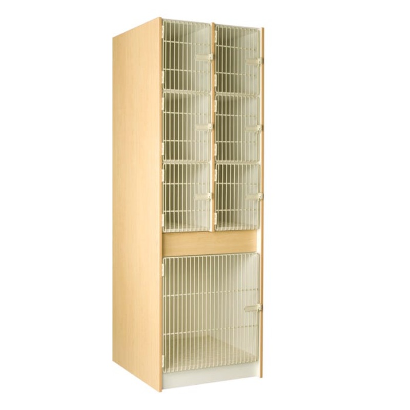 Stevens I.D. Systems 7 Compartment Instrument Storage, Grille Doors, 27 x 40 x 84 Inches