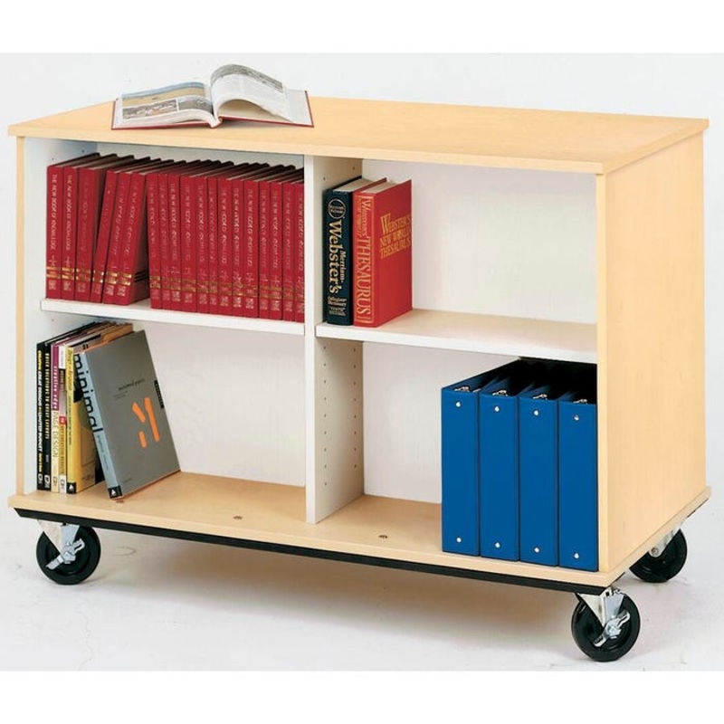 Stevens I.D. Systems Double Sided Book Cart, 48 x 24 x 36 Inches