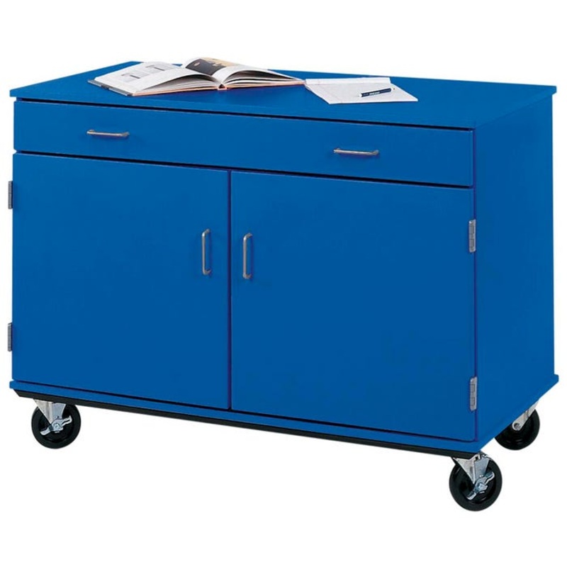 Stevens I.D. Systems Mobile Cabinet, Drawer Over Doors, 48 x 24 x 36 Inches
