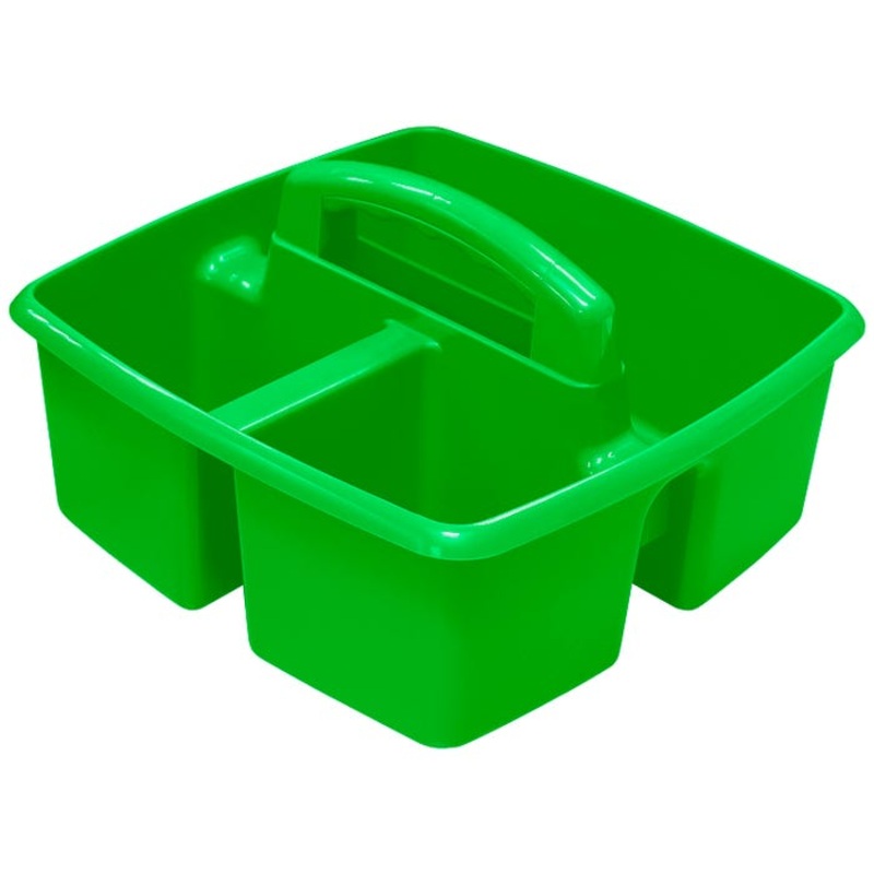 Storex Small Caddy, 9-1/4 x 9-1/4 x 5-1/4 Inches, Green, Pack of 6