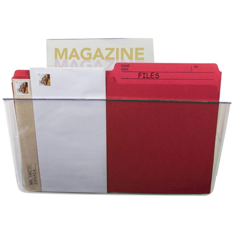 Storex Wall File, Letter Size, Clear